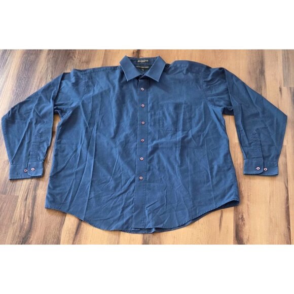 Hill & Archer Dress Shirt Mens 17 34/35 Long Sleeve Blue Single Needle Tailoring - Picture 1 of 5